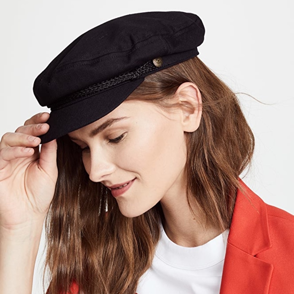 NWT Brixton Fiddler Cap, Black, XS